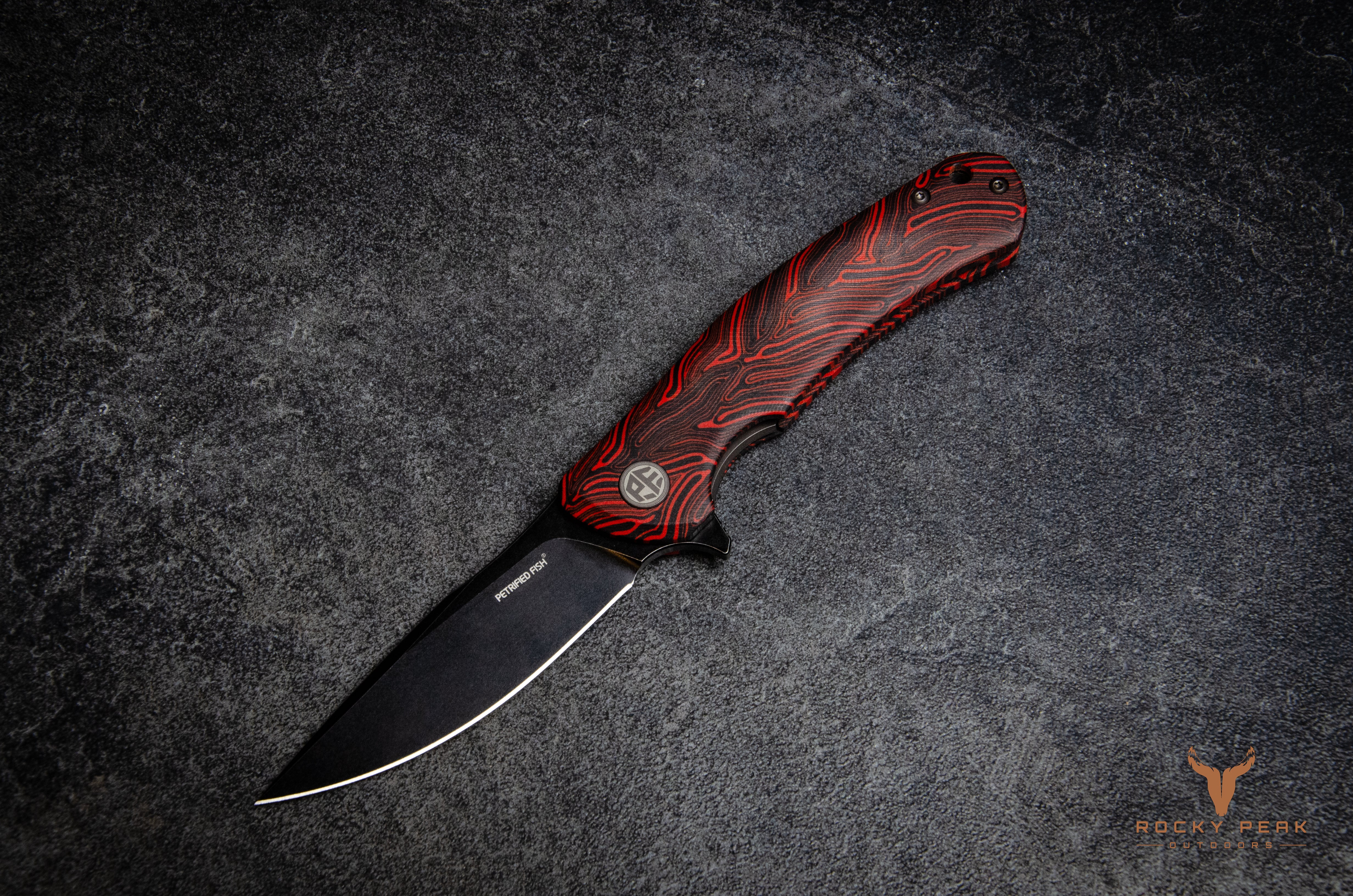 Petrified Fish Warrior Red/Stonewash